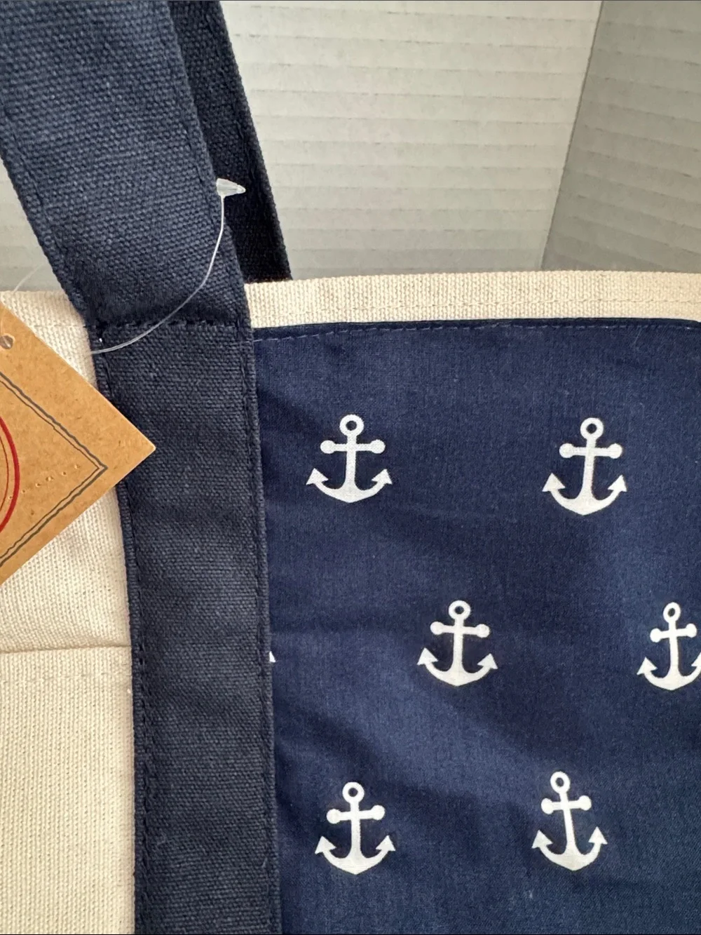 Trader Joe’s Large Navy Canvas Tote. New with Tag. - Picture 14 of 17